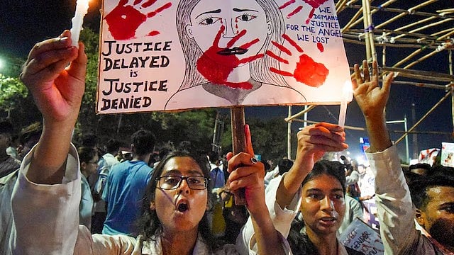 Doctors protest in Kolkata after RG Kar Hospital incident